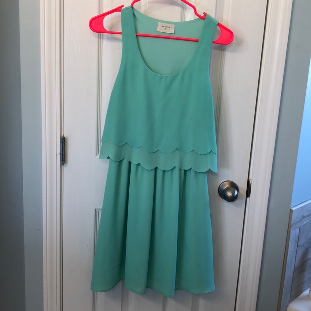 Double Ruffle Popover Dress - Picture 3 of 5